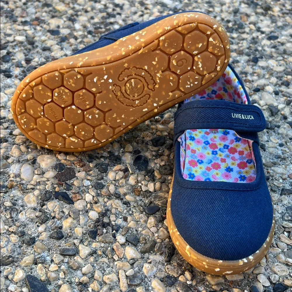 New Livie & Luca Navy Ravine Eco Sneaker Mary Jane